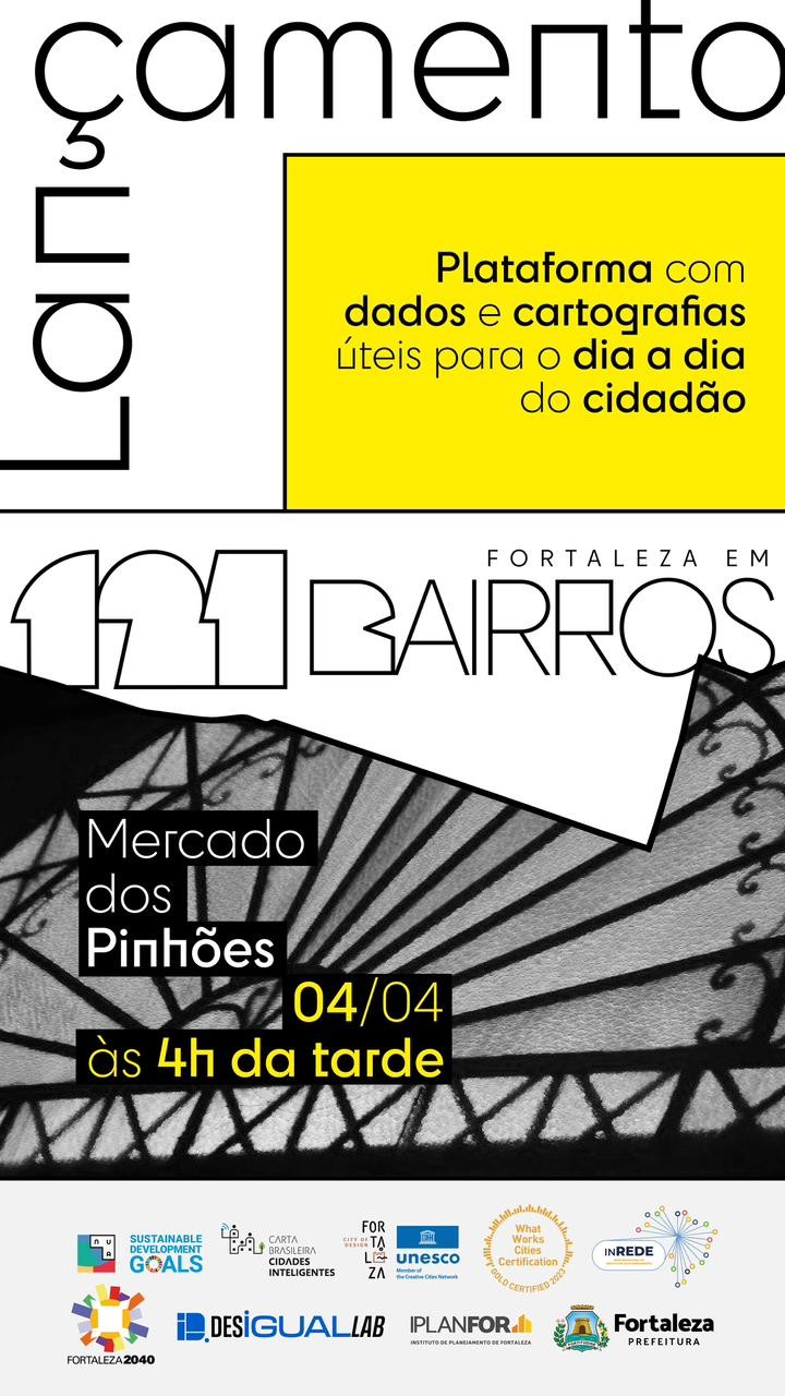 Prefeitura lança plataforma 121 Bairros nesta quinta-feira (04/04), no Mercado dos Pinhões